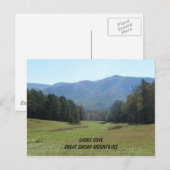 Carte Postale Crique de Cades, Great Smoky Mountains (Devant / Derrière)