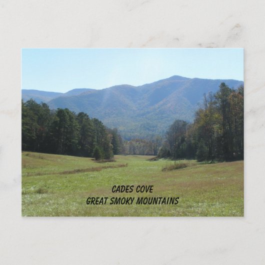 Carte Postale Crique de Cades, Great Smoky Mountains (Devant)