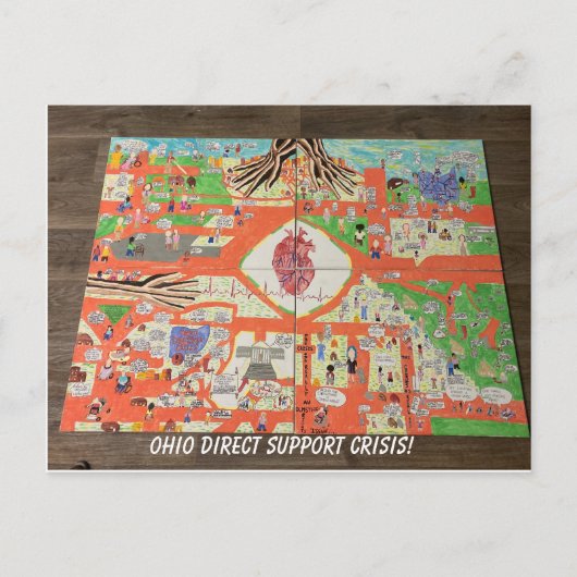 Carte Postale Crise de l'aide directe de l'Ohio (Devant)