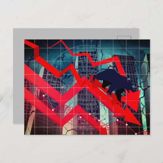 Carte Postale Crise financière (Devant / Derrière)