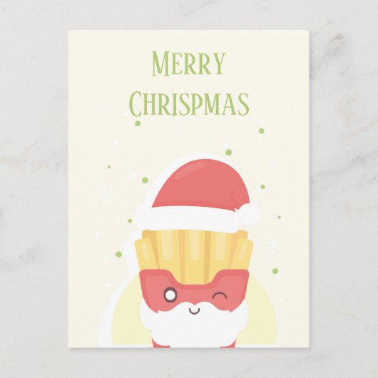 Carte Postale Crispy Patties Joyeux Noël (Devant)