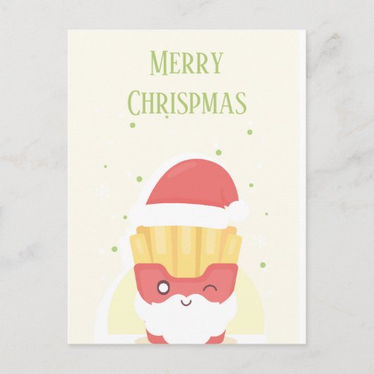 Carte Postale Crispy Patties Joyeux Noël Chrispé (Devant)