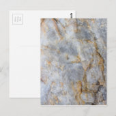 Carte Postale Cristal à quartz gris classique (Devant / Derrière)