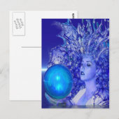 Carte Postale Cristal Bleu (Devant / Derrière)