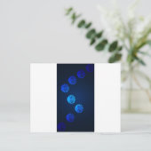 Carte Postale Cristal bleu design irlandais (Debout devant)