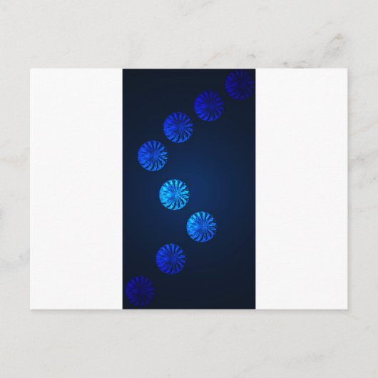 Carte Postale Cristal bleu design irlandais (Devant)