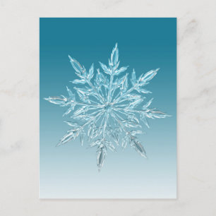Carte Postale Cristal de snowflake
