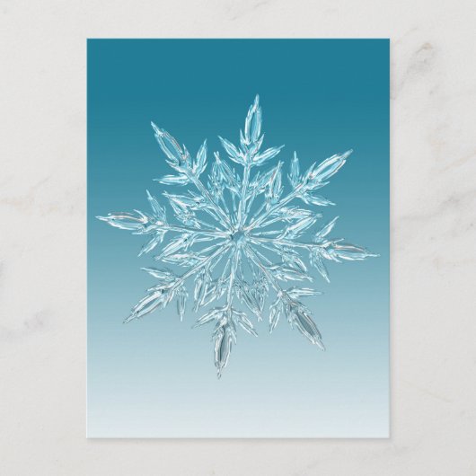 Carte Postale Cristal de snowflake (Devant)