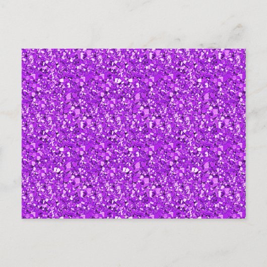 Carte Postale Cristal drusy - améthyste pourpre (Devant)