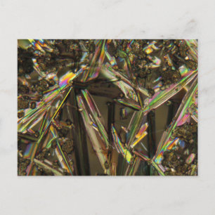 Carte Postale Cristaux au microscope/Aluminat