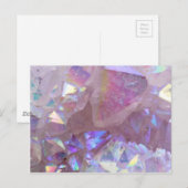 Carte Postale Cristaux Aura Rose (Devant / Derrière)