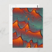 Carte Postale cristaux d'acétate de zinc sous microscope (Devant / Derrière)