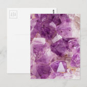 Carte Postale Cristaux de fleur de prune de sucre (Devant / Derrière)