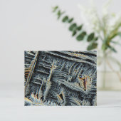 Carte Postale cristaux dendritiques sous microscope (Debout devant)