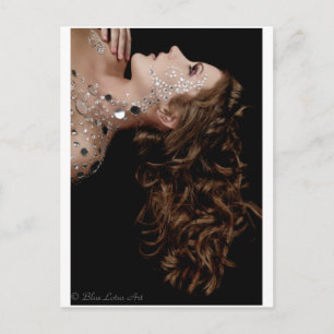 Carte Postale cristaux et cheveux