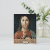 Carte Postale Cristo Salvator Mundi, 1465 (Debout devant)