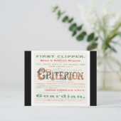 Carte Postale Critère Clipper Sailing (Debout devant)