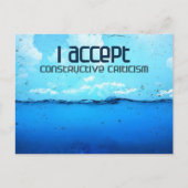 Carte Postale "Critique constructive" Motivation Affirmation (Devant)