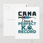 Carte Postale CRNA J'Ai Un Dossier K.O. Parfait (Devant / Derrière)