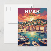 Carte Postale Croatia Hvar (Devant / Derrière)