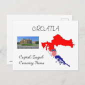 Carte Postale Croatie (Devant / Derrière)