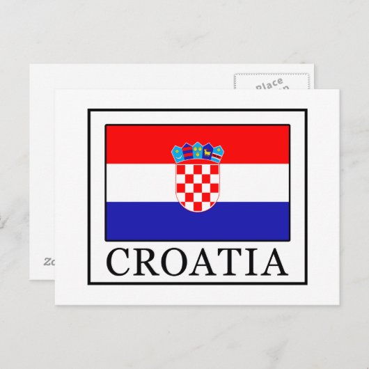 Carte Postale Croatie (Devant / Derrière)