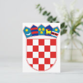 Carte Postale Croatie Armoiries HR Hrvatska (Debout devant)