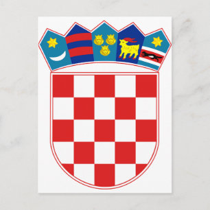 Carte Postale Croatie Armoiries HR Hrvatska