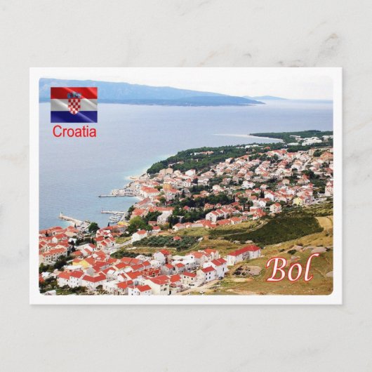 Carte Postale Croatie - Bol - (Devant)