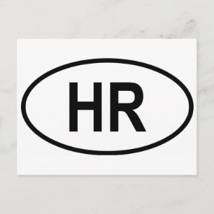 Carte Postale Croatie (Hrvatska) Reg. véhicule intérieur Code