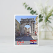 Carte Postale Croatie - Paola - Pola - Pula - (Debout devant)