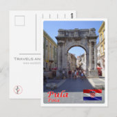 Carte Postale Croatie - Paola - Pola - Pula - (Devant / Derrière)