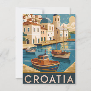Carte Postale Croatie vintage