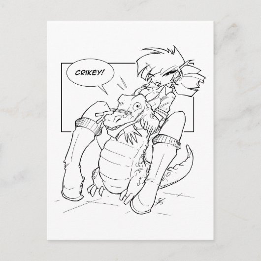 Carte Postale Croc Hugger (Devant)