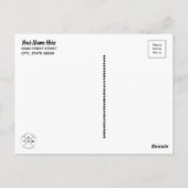 Carte Postale Crochet de travail M'observer Artisanat Turquoise (Dos)