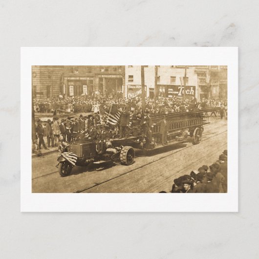 Carte Postale Crochet et échelle sur la parade - Vinatge (Devant)