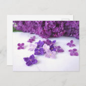 Carte postale Crochet Lilac (Devant / Derrière)