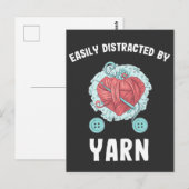 Carte Postale Crochet Mère Aiguille Artisanat Tricot Fil (Devant / Derrière)