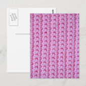 Carte Postale Crochet rose (Devant / Derrière)