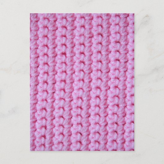 Carte Postale Crochet rose (Devant)