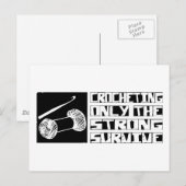 Carte Postale Crochet survivre (Devant / Derrière)