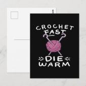 Carte Postale Crocheter (Devant / Derrière)