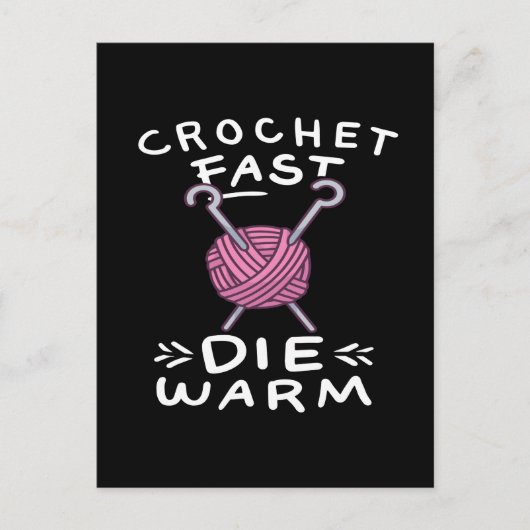 Carte Postale Crocheter (Devant)