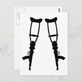 Carte Postale Crochets de pistolet à machine - Fin de la guerre  (Devant / Derrière)