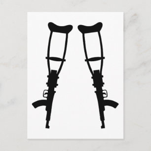 Carte Postale Crochets de pistolet à machine - Fin de la paix de