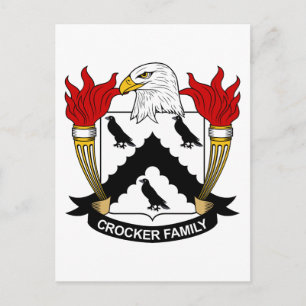 Carte Postale Crocker Family Crest