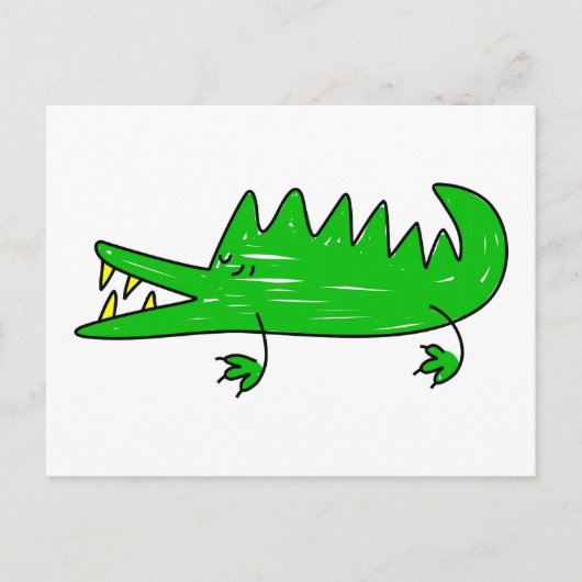 Carte Postale crocodile (Devant)