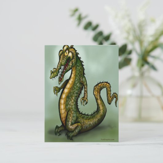 Carte Postale Crocodile (Debout devant)