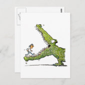 Carte Postale crocodile (Devant / Derrière)