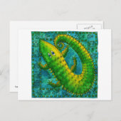 Carte Postale Crocodile à motifs (Devant / Derrière)